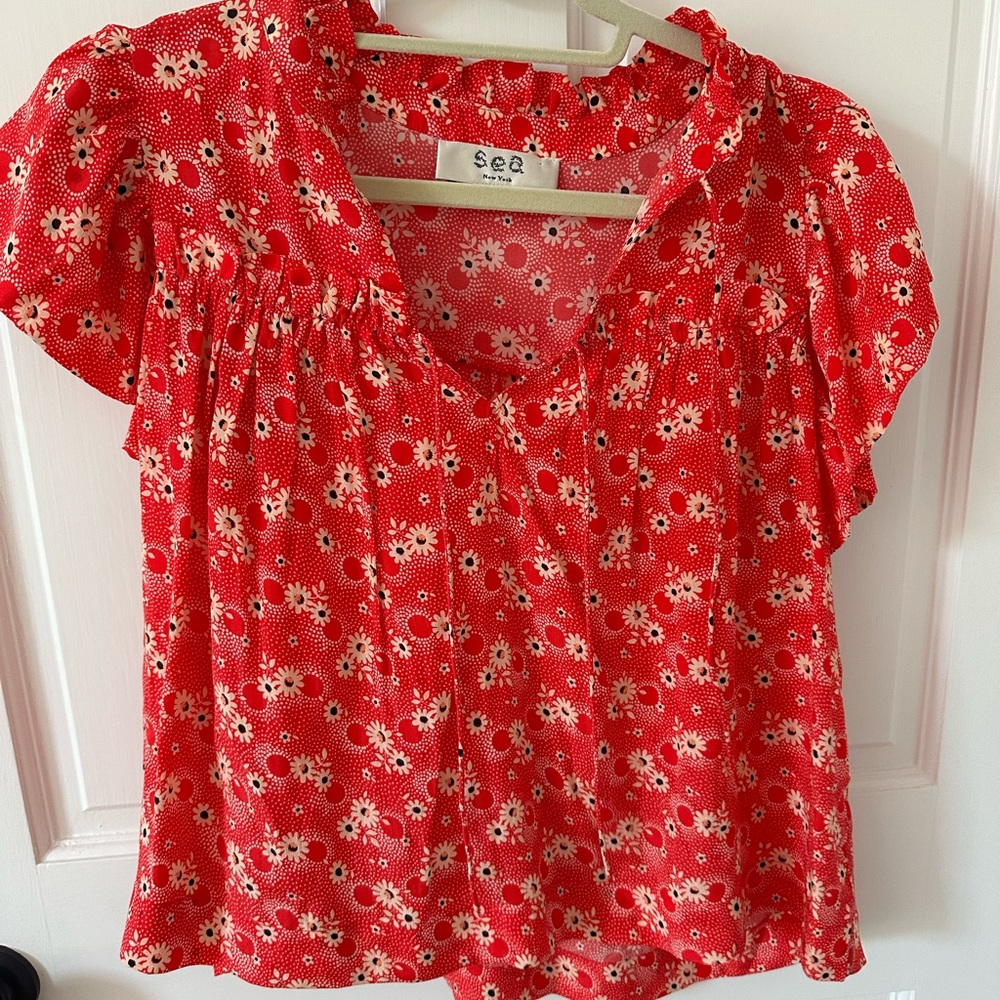 SEA silk blouse
